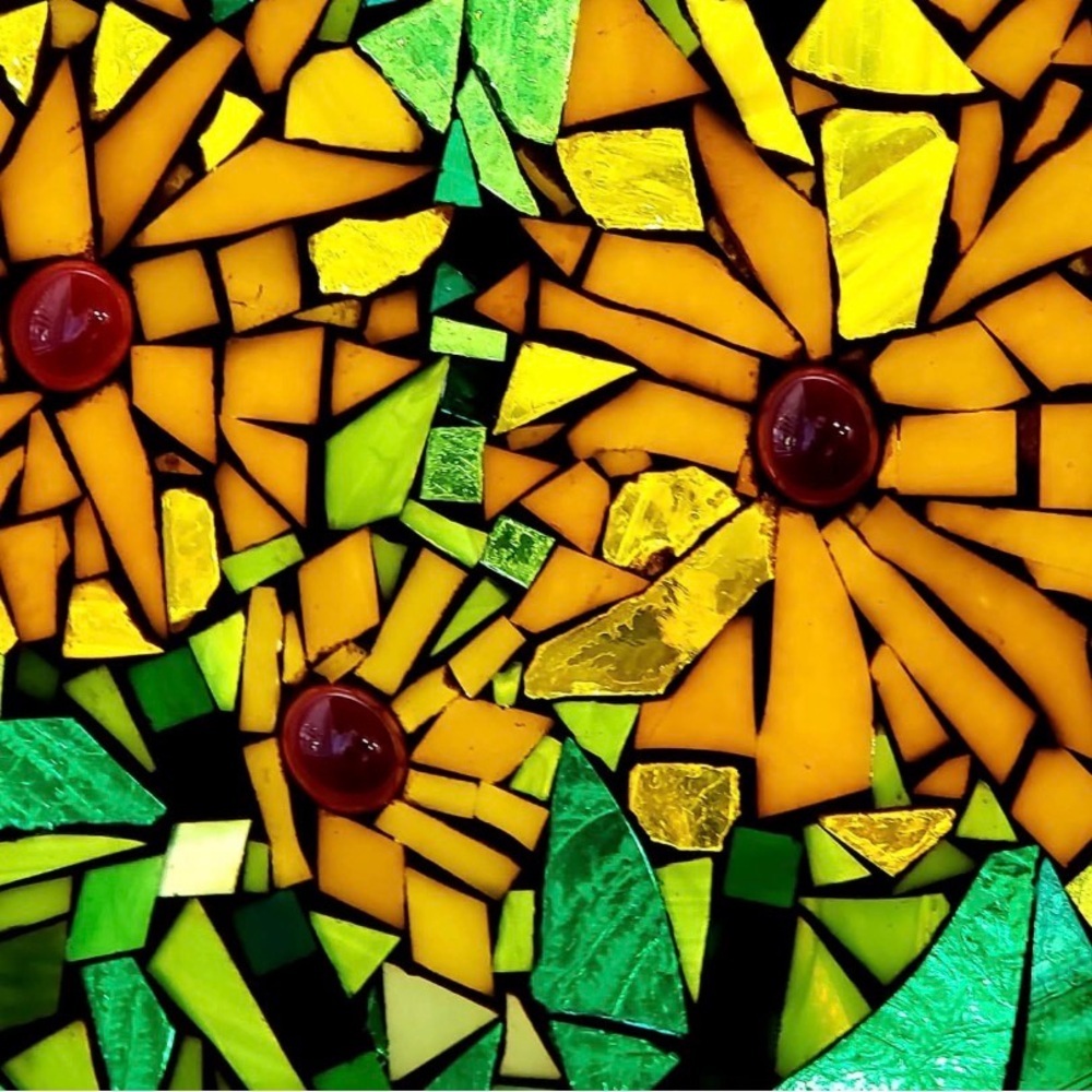 STAINED GLASS Mixed Mosaic Pieces 1lb Crafting, Art, Creative